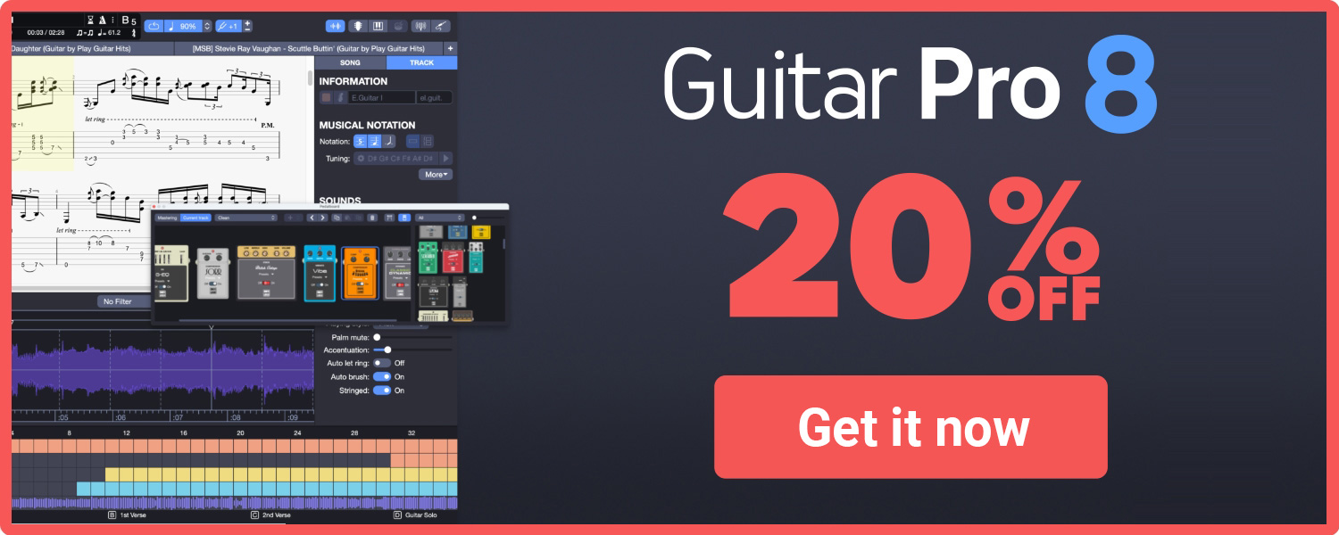 20% off on Guitar Pro
